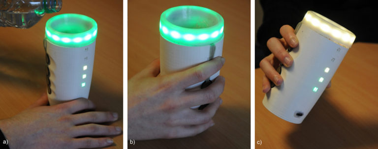 Design and Study of a Smart Cup for Monitoring the Arm and Hand Activity of Stroke Patients