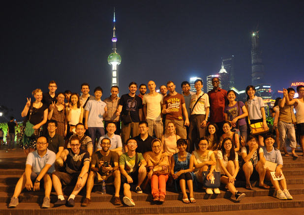 Group photo at the Bund of Shanghai.