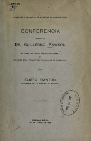 FIGURE 2 The front cover of the booklet in which Cantón’s conference was reproduced.