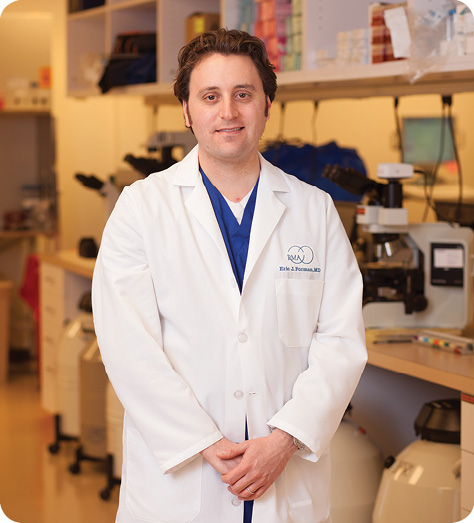 Eric J. Forman, an assistant professor of obstetrics and gynecology and reproductive sciences at Rutgers Robert Wood Johnson Medical School and also a reproductive endocrinologist with Reproductive Medicine Associates of New Jersey. (Photo courtesy of Eric J. Forman.)