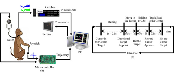 Neural Control of a Tracking Task via Attention-Gated Reinforcement Learning for Brain-Machine Interfaces