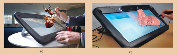 FIGURE 7 - (a) and (b) The French company Dassault Systèmes is working on the Living Heart Project, which can simulate a basic heartbeat on a desktop workstation. (Images courtesy of Dassault Systèmes.)