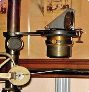 FIGURE 6 - A closer view of the projecting optics and, below and to the left, one tambour and its stylus.