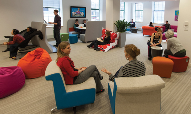 Figure 6: The playroom at LabCentral. (Photo courtesy of LabCentral.)