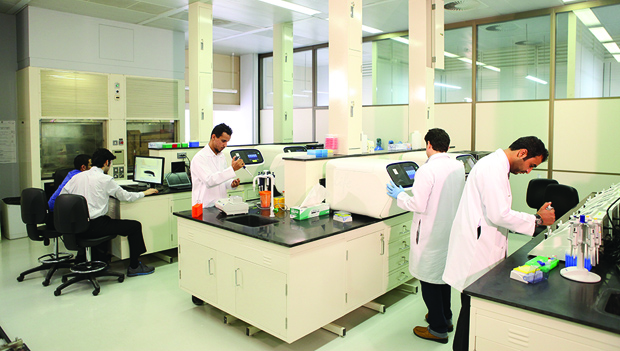 Figure 2: SHGP researchers working in the KACST Genome Sequencing Lab.