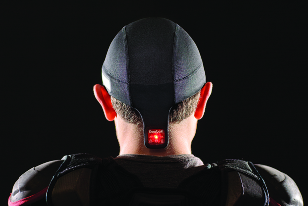 FIGURE 1: MC10 made its debut in the marketplace in the spring of 2015 with Checklight, a product designed to help identify athletic head injuries.