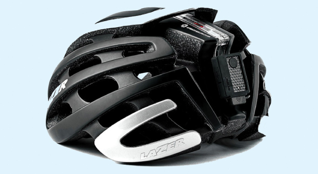 FIGURE 1: The LifeBEAM bike helmet. (Photo courtesy of LifeBEAM Technologies.)