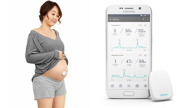 Belli and App. Bloom’s first product Belli, can measure the most important health parameters of mom and baby from conception to birth. This includes pregnancy specific information no other wearable can track today such as contractions, fetal movement, and fetal heart rate.
