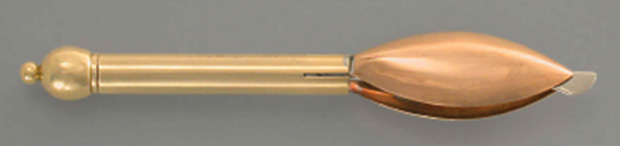Figure 20: A concealed knife used in general surgery for incising abscesses [23]. (Photo courtesy of Fuat Sezgin.)