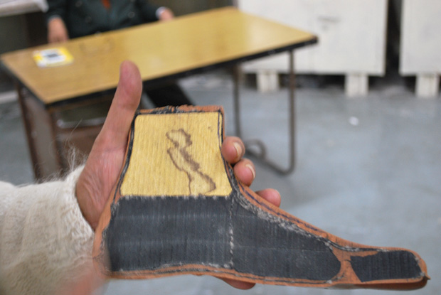 Figure 5: The Jaipur foot’s construction uses two blocks of microcellular rubber and an ankle section made of lightweight willow wood.