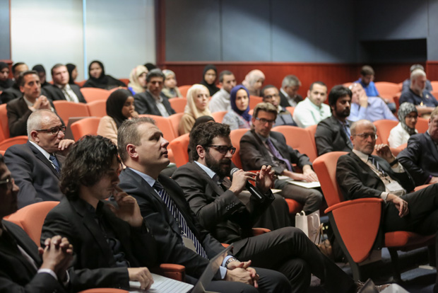 Members of the audience at the IEEE Life Sciences Grand Challenge Conference.