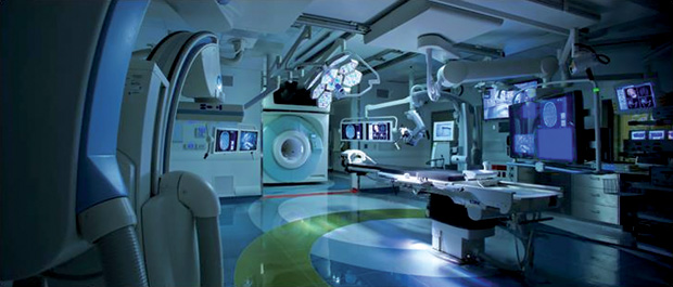 Figure 2: The AMIGO suite at Boston’s Brigham and Women’s Hospital is a first step into the operating room of the future. (Photo courtesy of Kirby G. Vosburgh.)