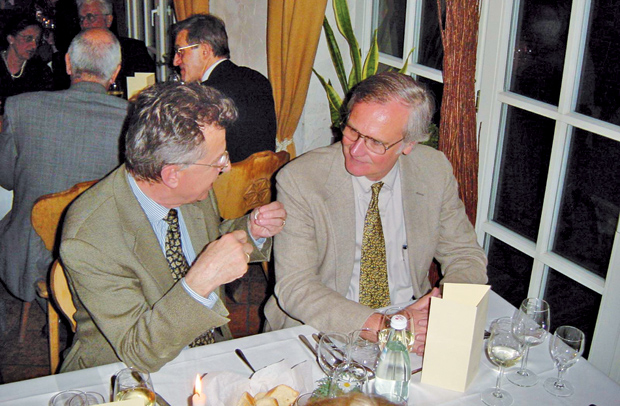Figure 4: The author (right) and Rainer Klinke in Würzburg, Germany, in April 2001.