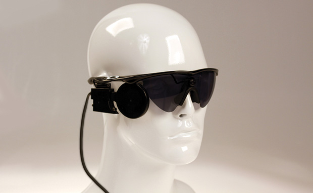 Figure 2: The Argus II retinal prosthetic developed by the company Second Sight in collaboration with Weiland. (Photo courtesy of Second Sight.)