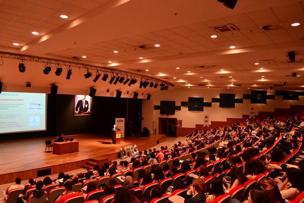 FIGURE 1: A view from the conference hall