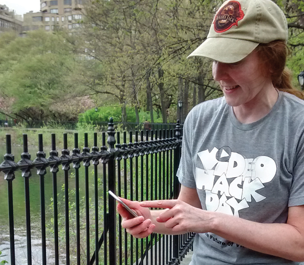 Figure 9: Melanie Swan uses the Strava app to record a recent run in Central Park as part of her QS routine. (Photo courtesy of Melanie Swan.)