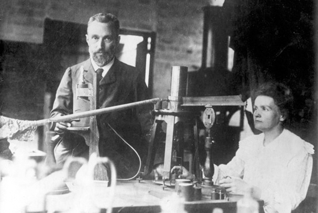 Figure 4: Pierre and Marie Curie in their humble Paris Laboratory in 1899 [27]. (Photo courtesy of ACJC.)