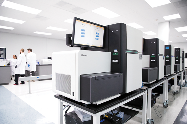 Figure 3: Illumina sequencing instruments in the Helix lab. (Photo courtesy of Helix.)