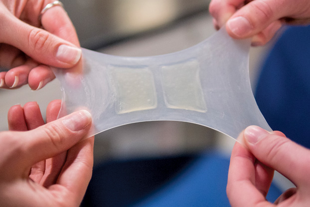HASEL, a soft, stretchable self-healing material