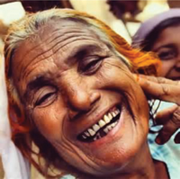 Old Pakistani woman.