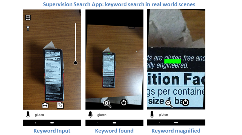 A Mobile Application for Keyword Search in Real-World Scenes