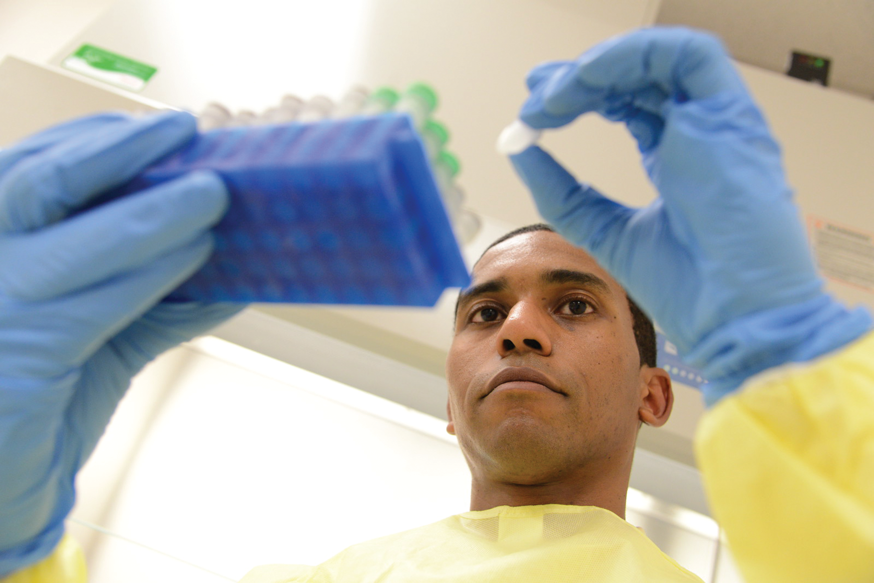 Figure 1. Isaac Kinde, M.D., Ph.D., head of research and innovation and a co-founder of the cancer-screening company Thrive, which is developing and commercializing a liquid-biopsy test based upon innovative technology at Johns Hopkins University (JHU). (Photo courtesy of Thrive.)